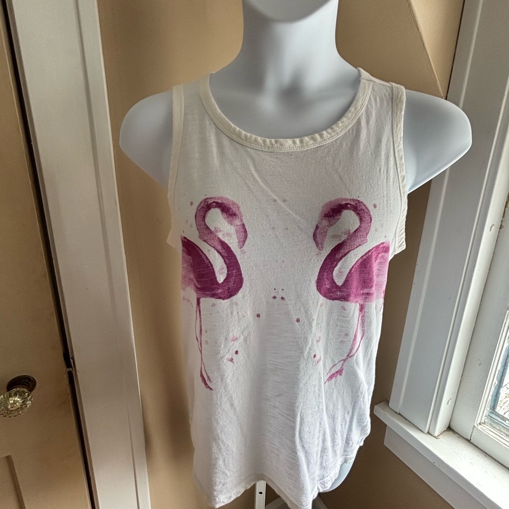 Lucky Brand Flamingo Print Tank Top - Picture 4 of 11